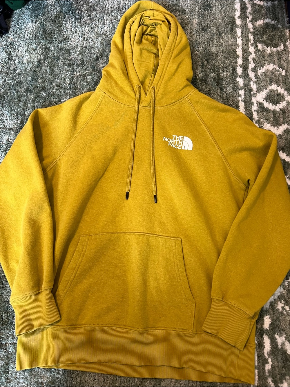 The North Face Women’s Mustard/Golden Yellow Pullover Hoodie Size Small